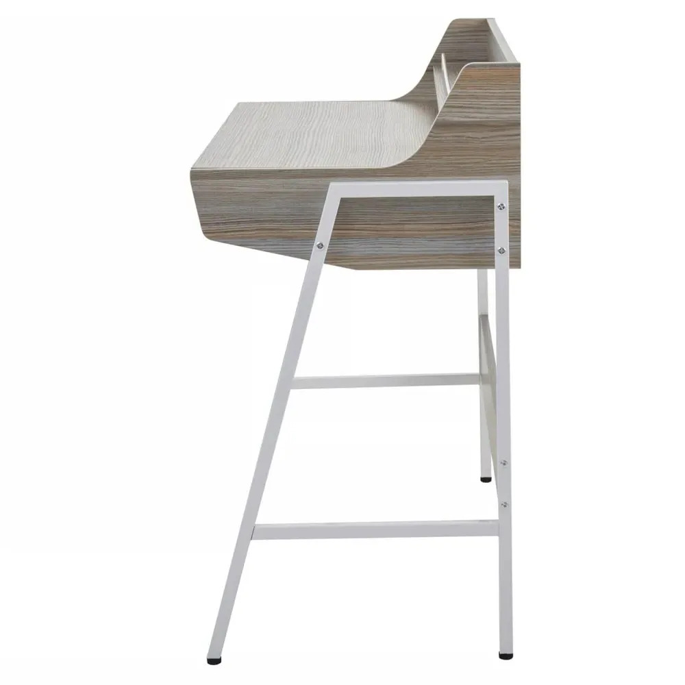 Premier Housewares Bradbury Desk with Drawer - Grey, Oak