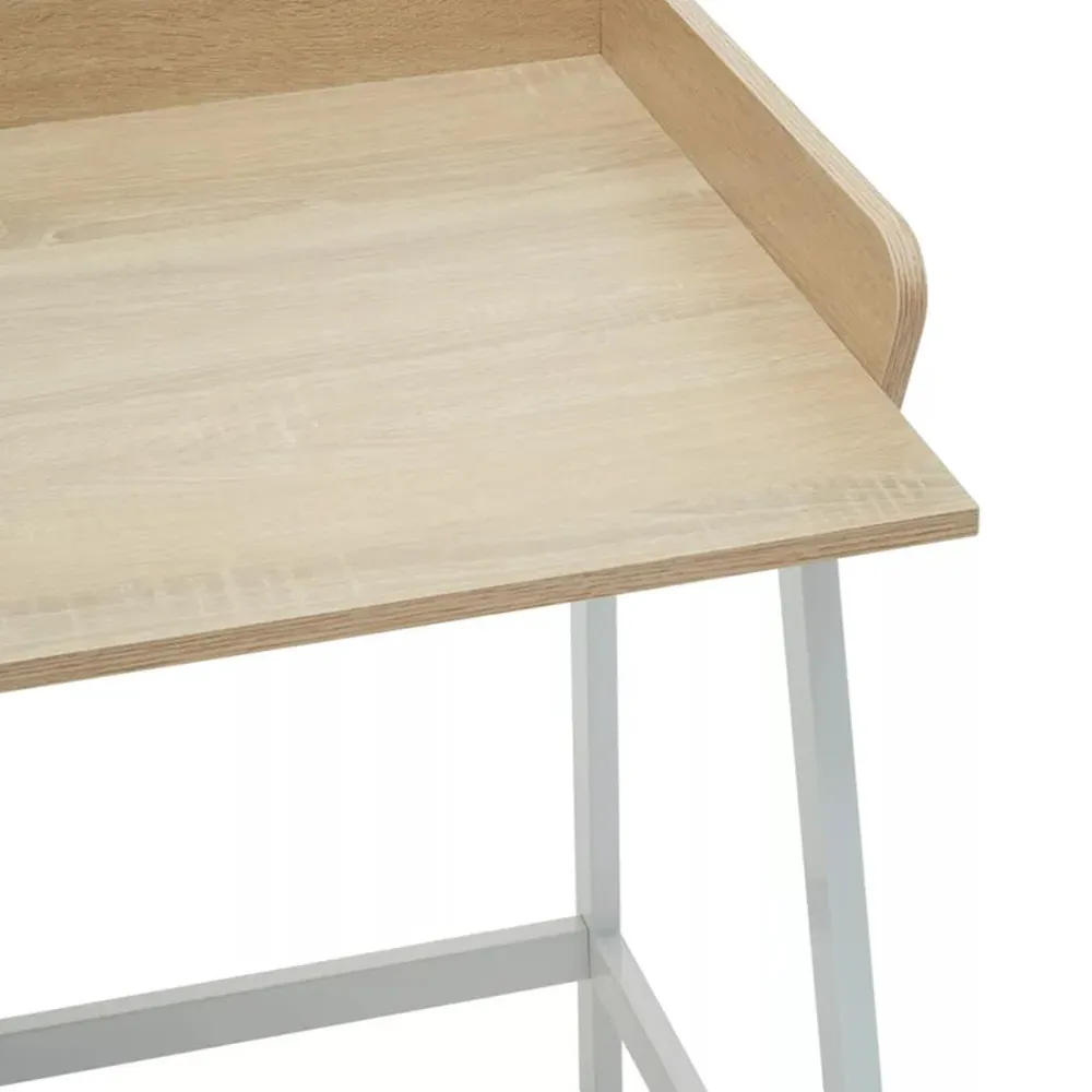 Premier Housewares Bradbury Desk with Drawer - Natural Oak