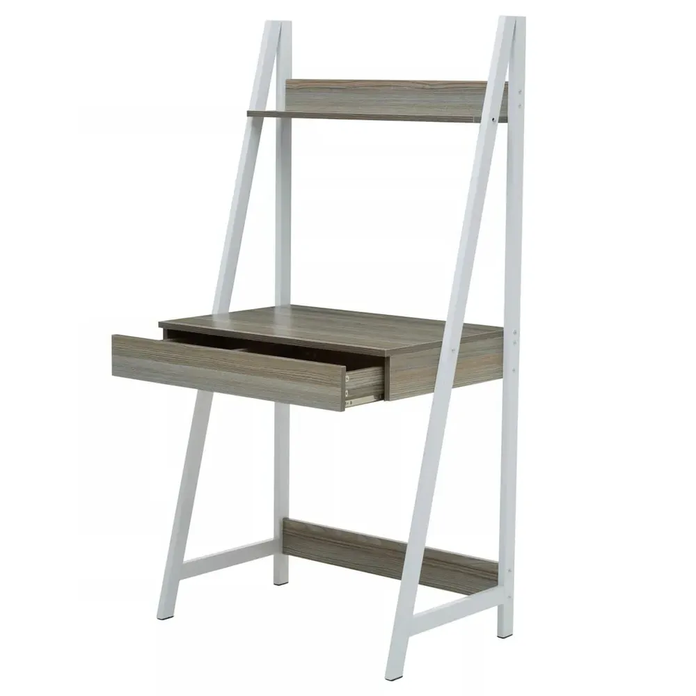 Premier Housewares Bradbury Desk with Storage - Light Oak