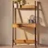 Premier Housewares Bradbury Desk with Storage - Natural Oak