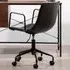 Premier Housewares Branson Swivel Office Chair - Black, Leather