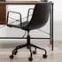 Premier Housewares Branson Swivel Office Chair - Grey, Leather