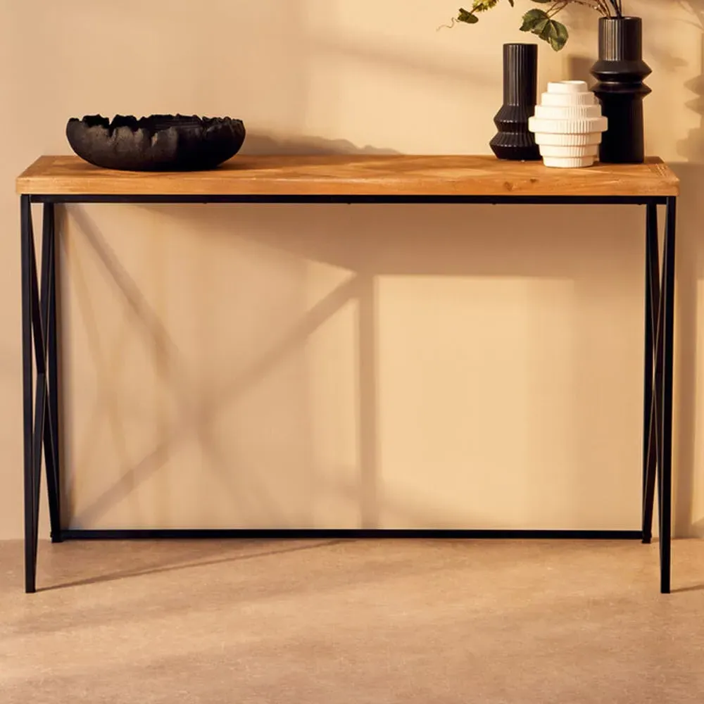 Premier Housewares Kickford Console - Multi, Parquet image