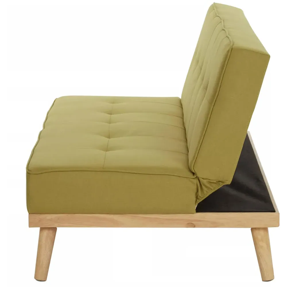 Stockholm 3-Seater Sofa Bed - Green, Linen