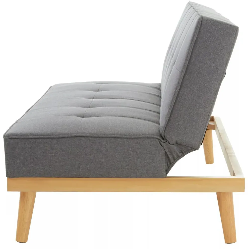 Stockholm 3-Seater Sofa Bed - Grey, Linen