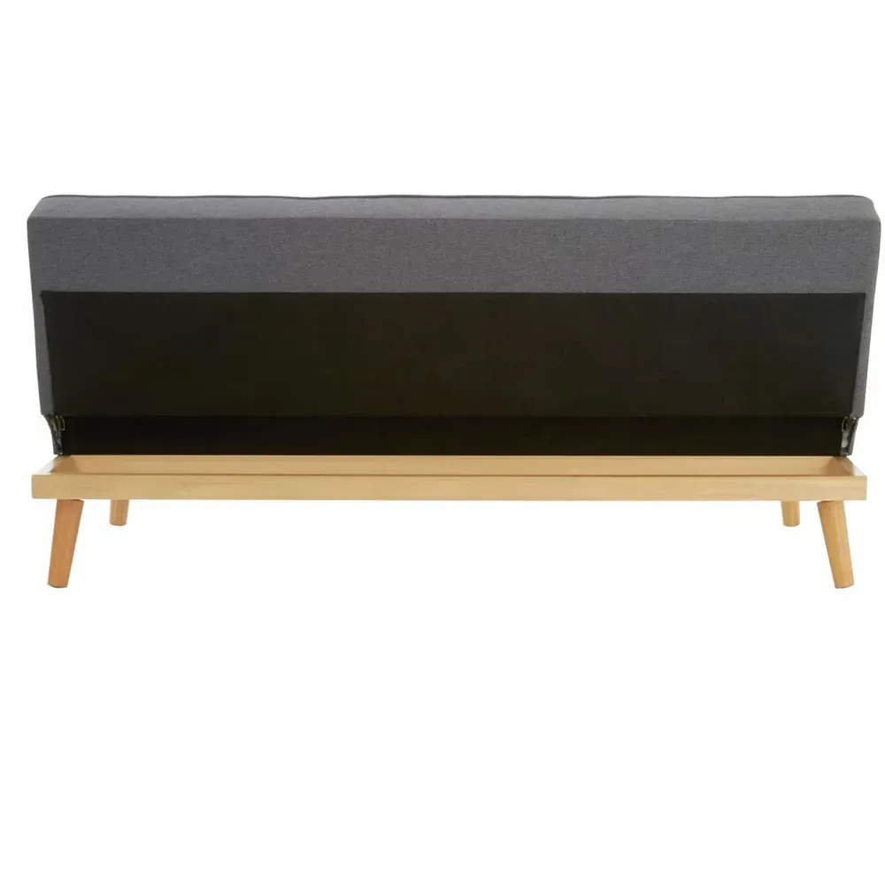 Stockholm 3-Seater Sofa Bed - Grey, Linen