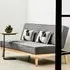 Stockholm 3-Seater Sofa Bed - Grey, Linen