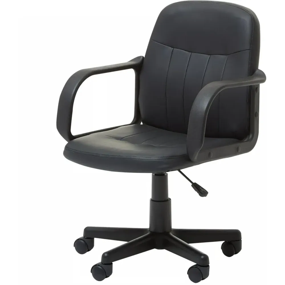 Swivel Office Chair - Black, PU