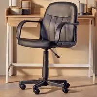 Swivel Office Chair - Black, PU