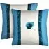 Amelia Filled Cushion 2 Pack - Teal, Velvet