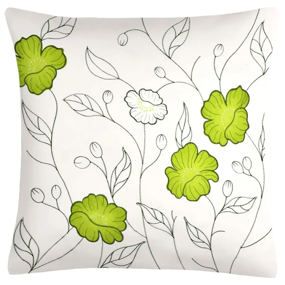 Arial Large Filled Cushion 2 Pack - Green