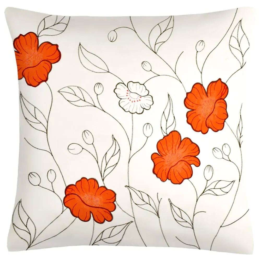 Arial Large Filled Cushion 2 Pack - Orange