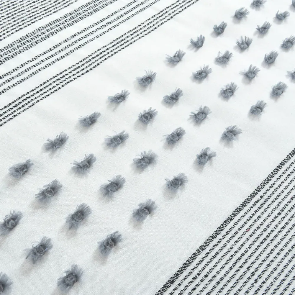 Arlo King Size Tufted Duvet Set - White