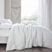 Astra Single Tufted Duvet Set - White