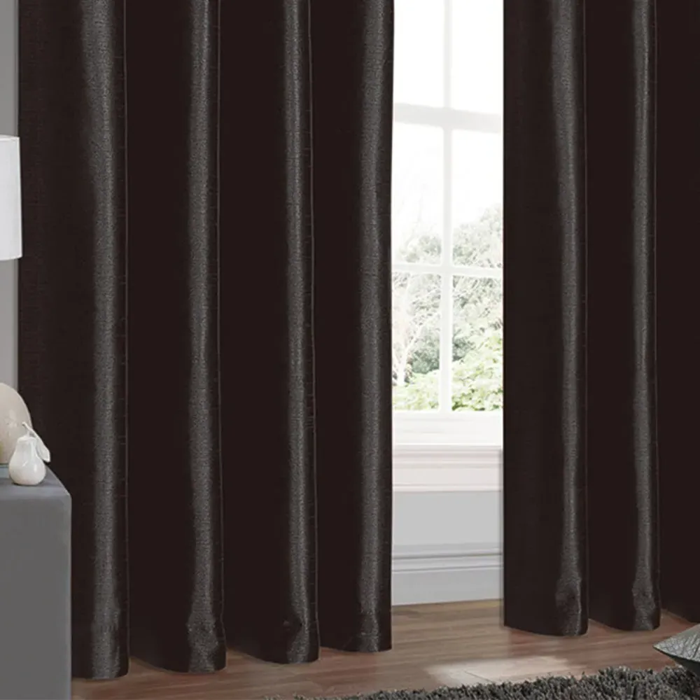 Belleza Eyelet Curtains - Black
