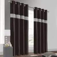 Belleza Eyelet Curtains - Black