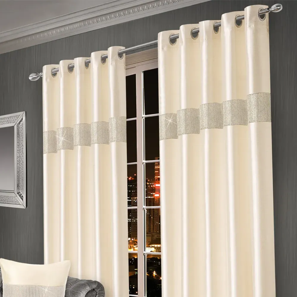Belleza Eyelet Curtains - Cream