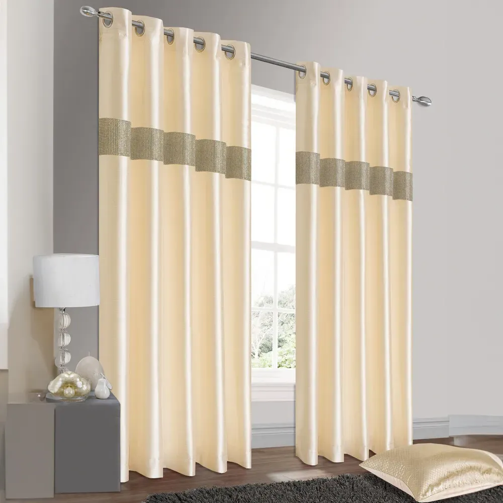 Belleza Eyelet Curtains - Cream