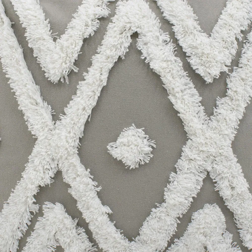 Bergen Tufted Cushion 2 Pack - Grey