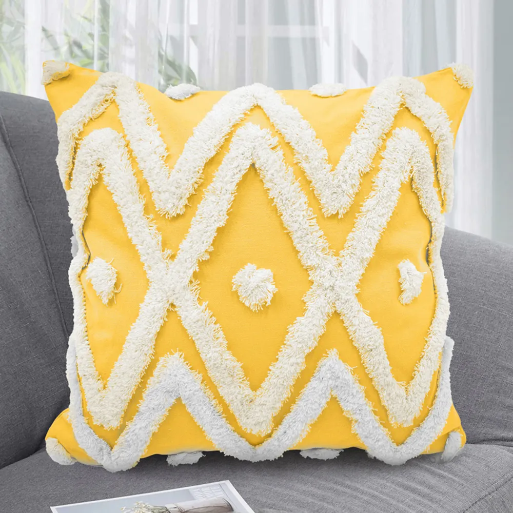 Bergen Tufted Cushion 2 Pack - Ochre