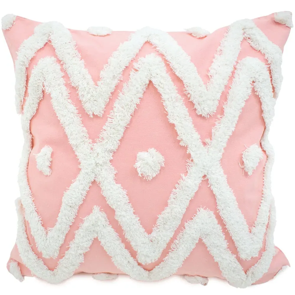Bergen Tufted Cushion 2 Pack - Pink