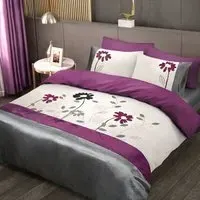 Breeze Double Floral Embroidered Duvet Set - Multi