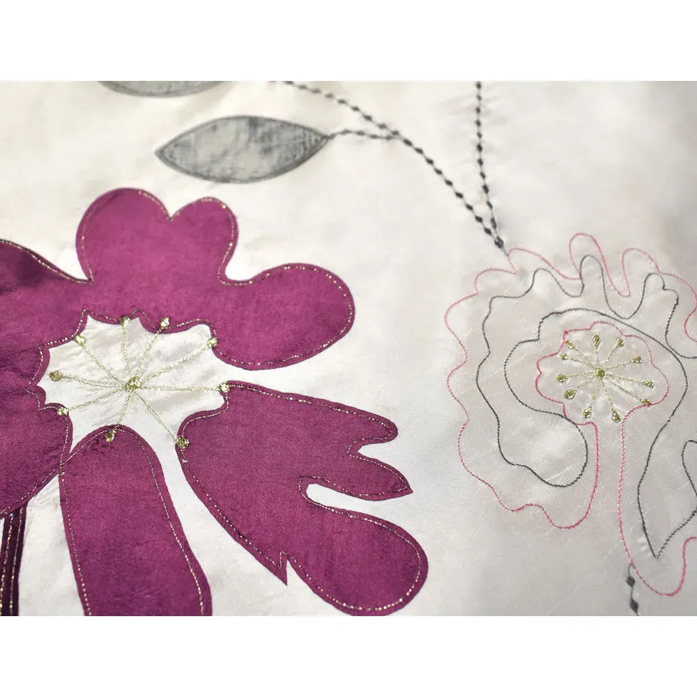 Breeze Single Floral Embroidered Duvet Set - Multi