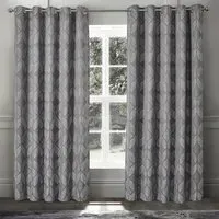 Buxton Ring Top Curtains - Grey