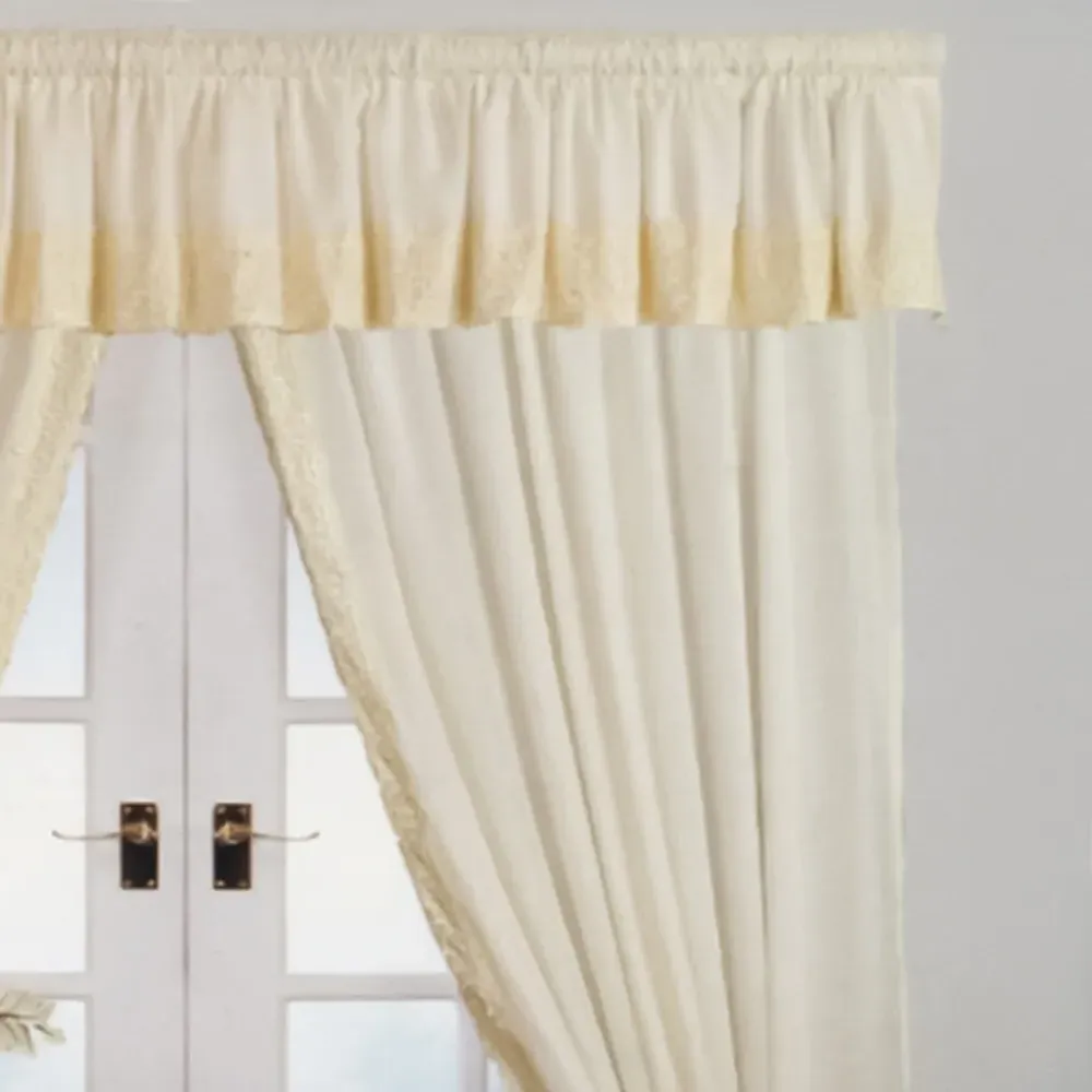 Celeste Lined Curtains - Cream, 168x137cm