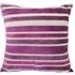 Chenille Stripe Filled Cushion 2 Pack - Aubergine