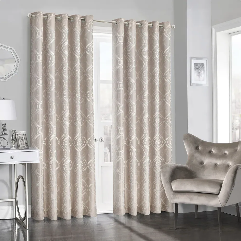 Clarissa Ringtop Curtains - Beige