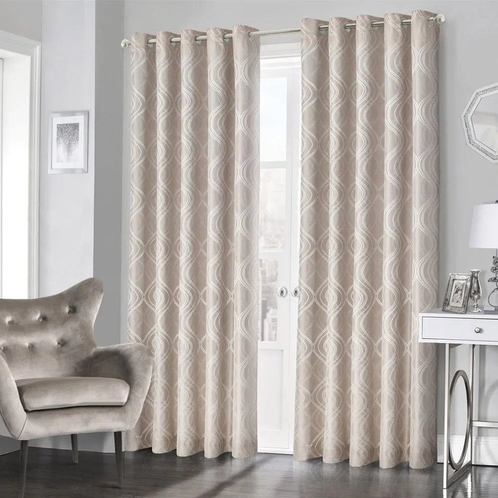 Clarissa Ringtop Curtains - Beige image