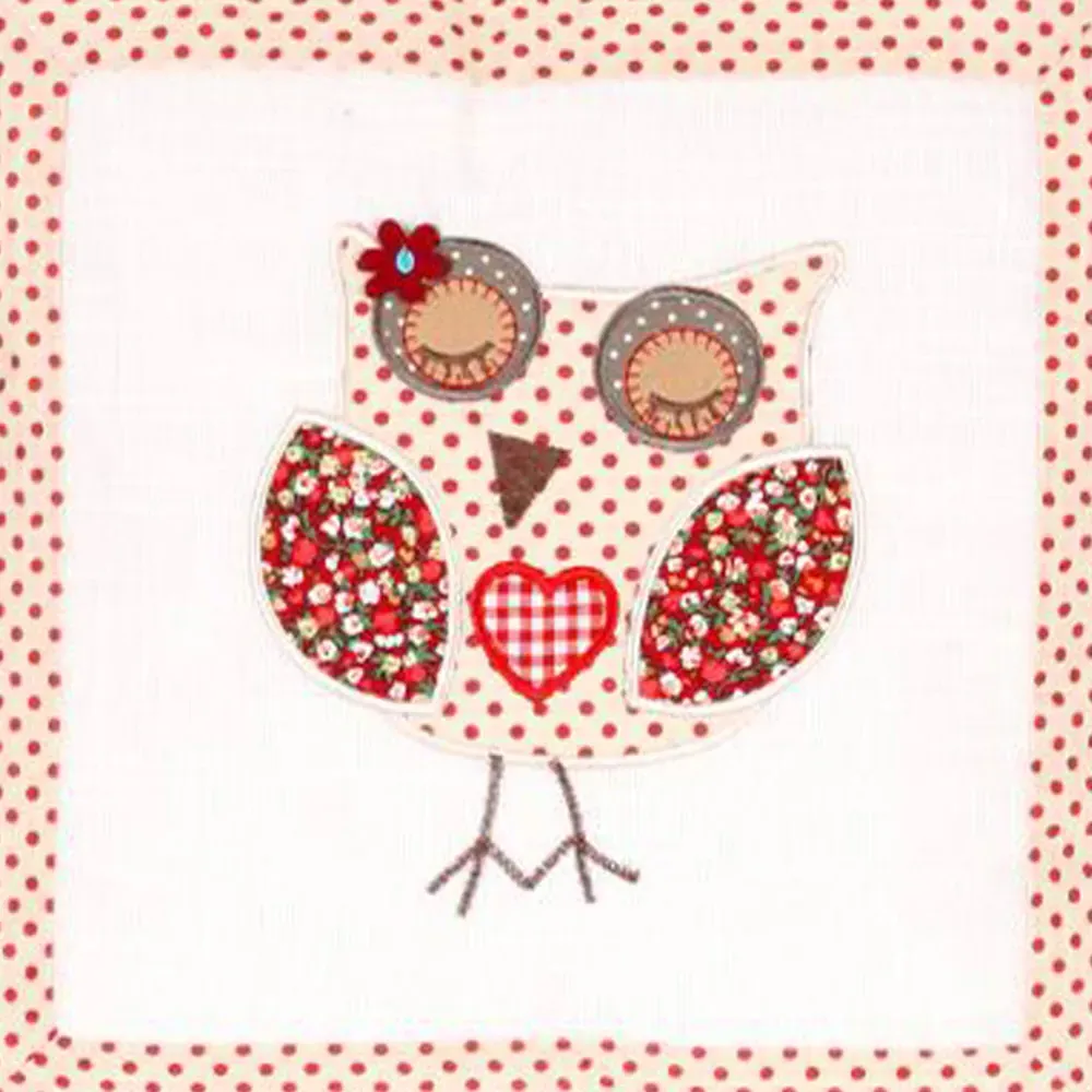 Closed Eye Owl Filled Cushion 2 Pack - Multi