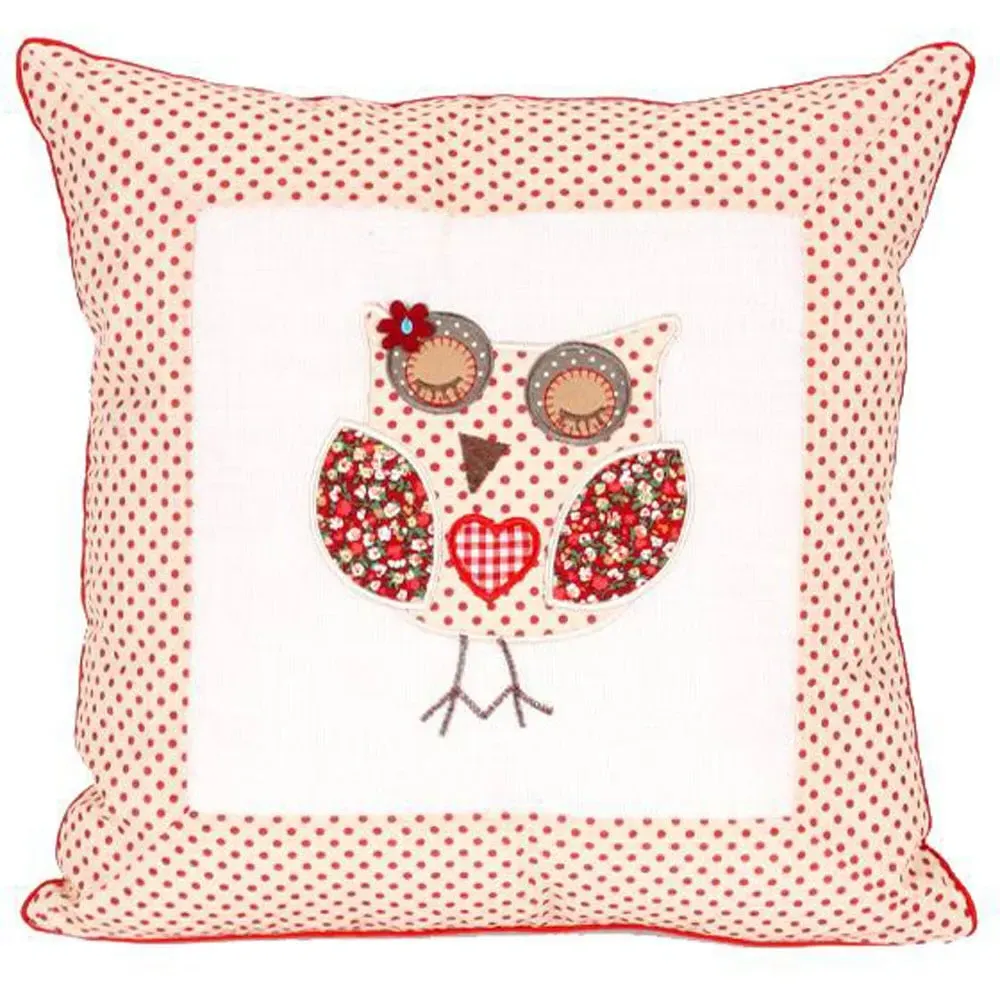 Closed Eye Owl Filled Cushion 2 Pack - Multi