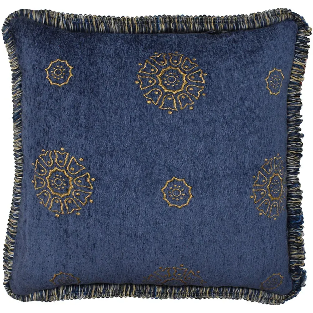 Como Filled Cushions 2 Pack - Blue, Chenille image