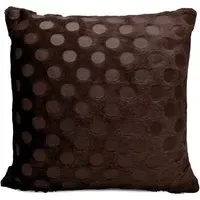 Cosmo Filled Cushion 2 Pack - Brown, Faux Fur