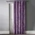 Crushed Velvet Door Curtain with Eyelet Header - Purple