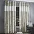 Diamante Eyelet Curtains with Diamante Trim - Cream, Velvet