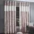 Diamante Eyelet Curtains with Diamante Trim - Pink, Velvet