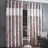 Diamante Eyelet Curtains with Diamante Trim - Pink, Velvet