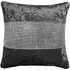 Diamonte Crushed Velvet Filled Cushion 2 Pack - Charcoal
