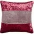 Diamonte Crushed Velvet Filled Cushion 2 Pack - Raspberry