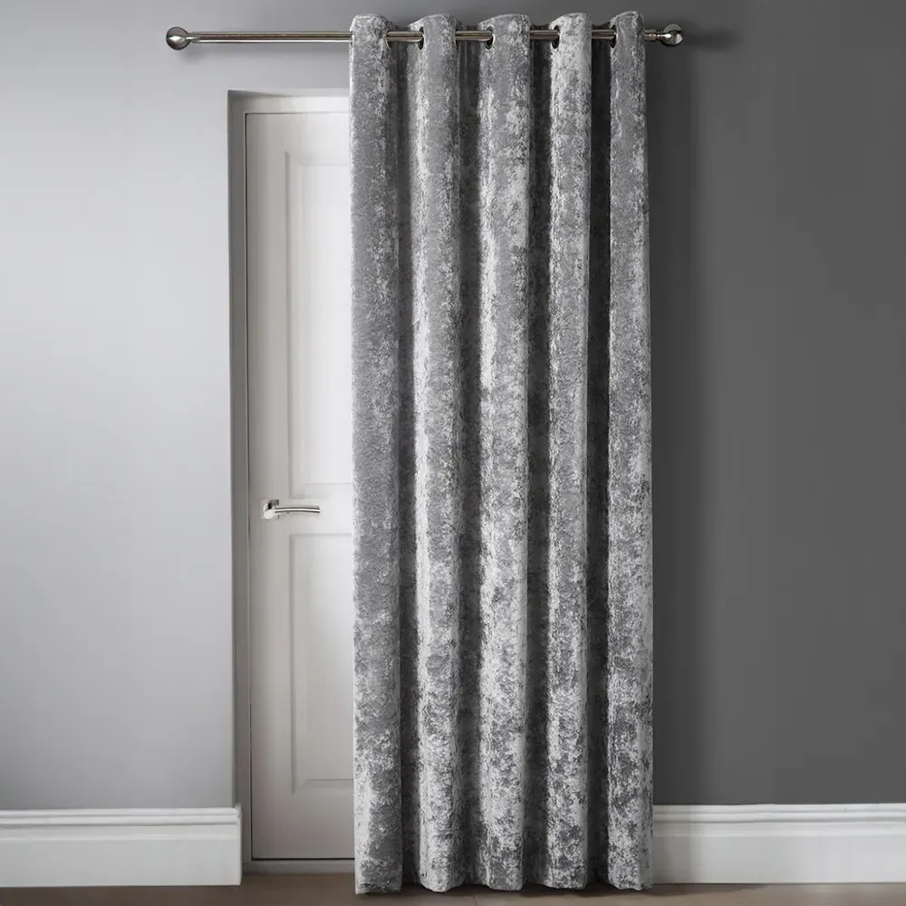 Door Curtain - Silver, Crushed Velvet image