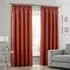 Faux Silk Curtains with Pencil Pleat - Copper