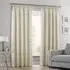 Faux Silk Curtains with Pencil Pleat - Cream