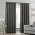 Faux Silk Curtains with Pencil Pleat - Grey