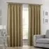 Faux Silk Curtains with Pencil Pleat - Latte