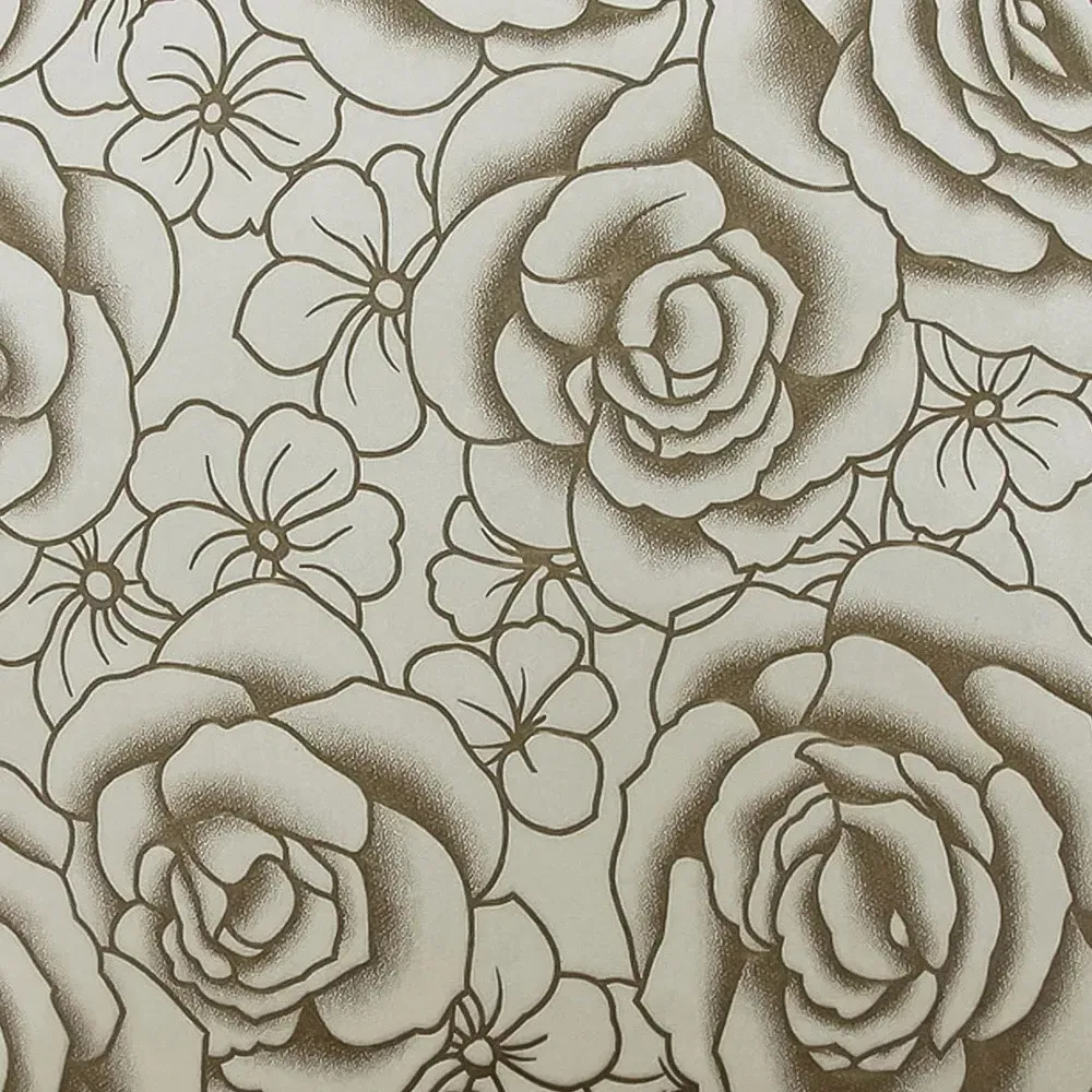 Flock Rose Filled Cushion 2 Pack - White, Velvet