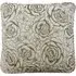 Flock Rose Filled Cushion 2 Pack - White, Velvet
