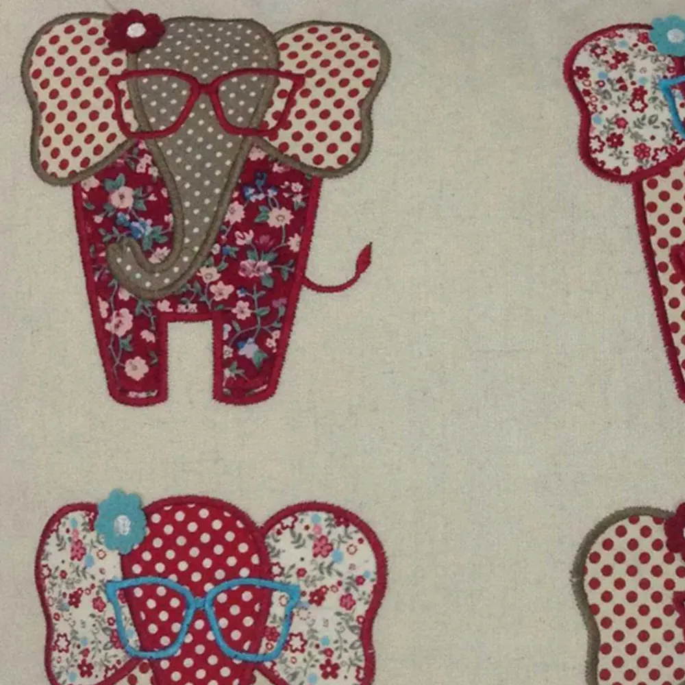 Floral Elephant Filled Cushion 43x43cm 2 Pack - Multi